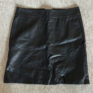LOFT Faux Leather Skirt